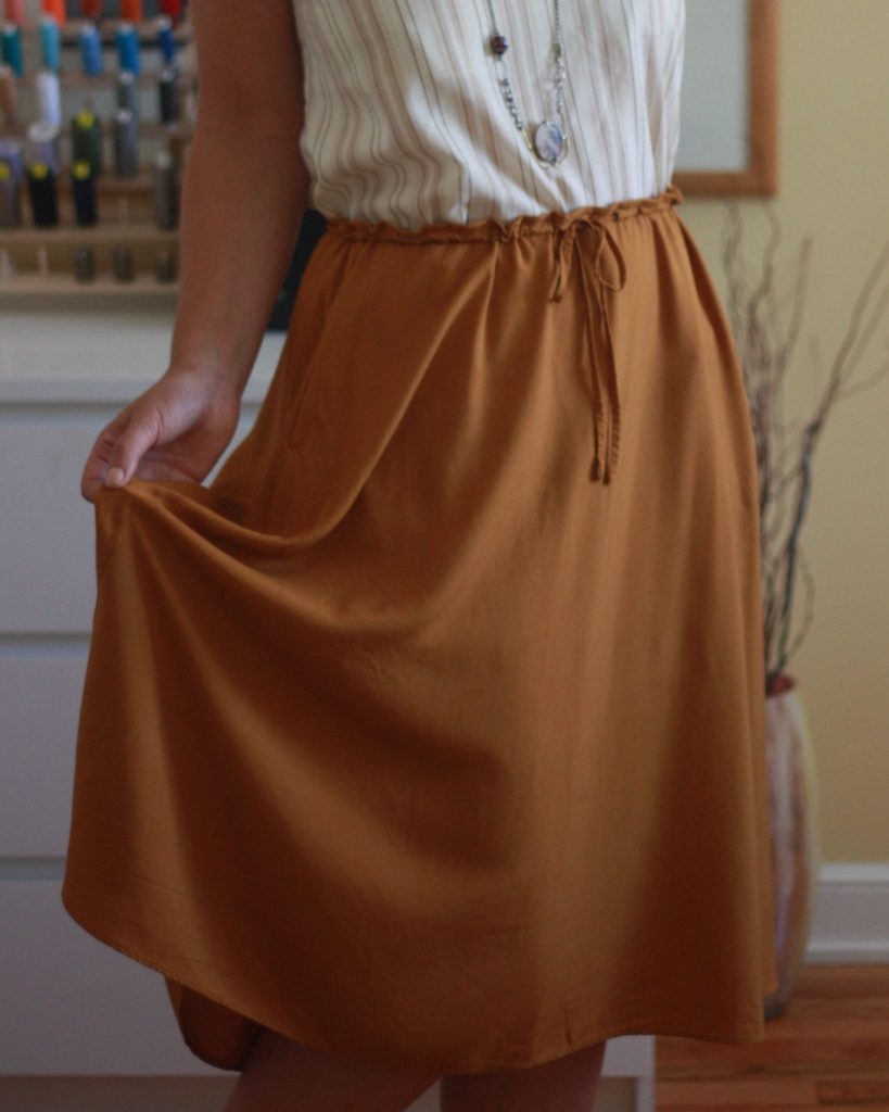 Dress to Skirt Refashion - SewNorth