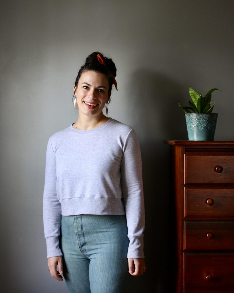 cropped sweatshirt sewing pattern
